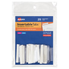 Avery Self Adhesive Index Tabs With