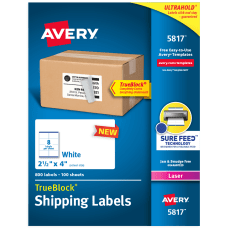 Avery Printable Blank Laser Shipping Labels