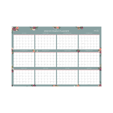 Blue Sky Laminated AcademicRegular Monthly Wall