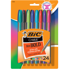 BIC Cristal Ballpoint Pens Bold Point