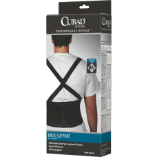 CURAD Back Support With Suspenders Large