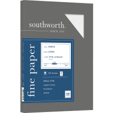 Southworth 25percent Cotton Linen Cover Stock