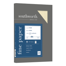 Southworth 25percent Cotton Linen Cover Stock