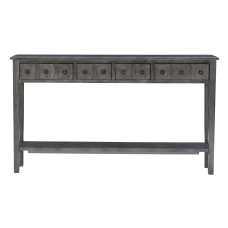 Powell Crocker 4 Drawer Console Table