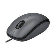 Logitech M100 Wired USB Mouse Gray