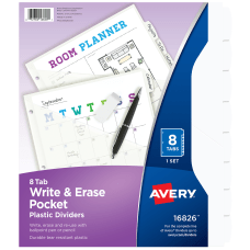 Avery Write Erase Durable Plastic Divider