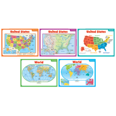 Scholastic Teachers Friend Teaching Maps Bulletin