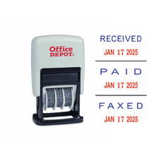 Office Depot Brand Date Message Stamp