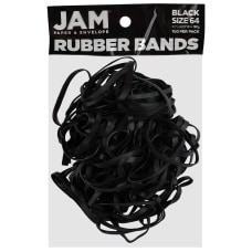 JAM Paper Rubber Bands Black Size