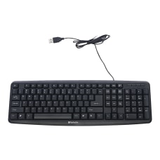 Verbatim Slimline USB 20 Keyboard Black