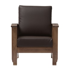 Baxton Studio Alina Lounge Chair Dark