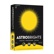 Astrobrights Color Card Stock Solar Yellow