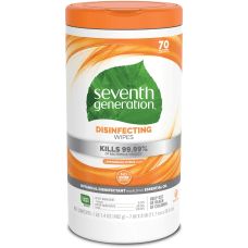 Seventh Generation Disinfecting Wipes Lemongrass Scent