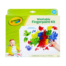 Crayola Washable Fingerpaint Kit Kit Of