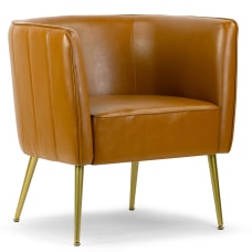 Glamour Home Avian Faux Leather Accent