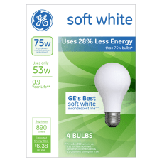 GE A19 Energy Efficient Soft White