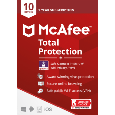 McAfee Total Protection with VPN 10