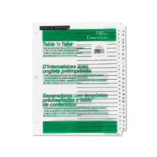 Avery Office Essentials Table n Tabs