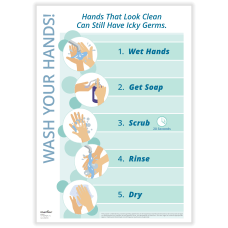 ComplyRight Hand Washing Poster Wash Your