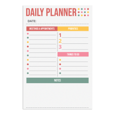 Office Depot Brand Daily Planner List