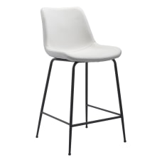 Zuo Modern Byron Counter Chair WhiteBlack