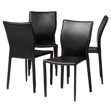 Baxton Studio Heidi Dining Chairs Black