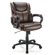 Realspace Mayhart Vinyl Mid Back Chair