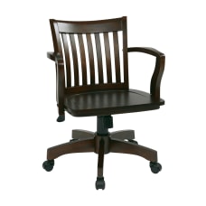 Office Star Deluxe Wood Bankers Chair