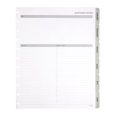 TUL Discbound Monthly Planner Refill With