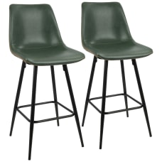 LumiSource Durango Counter Stools Green Vintage