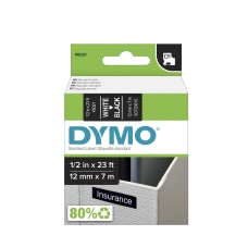 DYMO D1 45021 White On Black