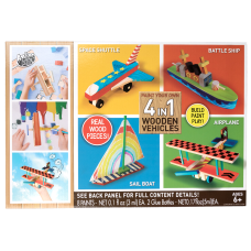 JAM Paper Games Wooden Vehicle Painting
