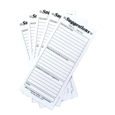 Safco Suggestion Box Card Refills 8