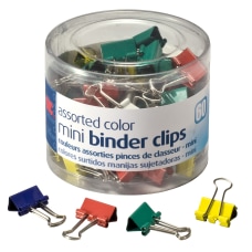 OIC Binder Clips Tub Mini Clips