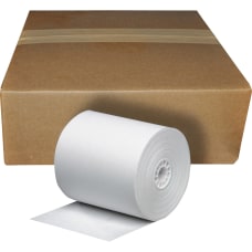 Business Source Cash Register Roll White