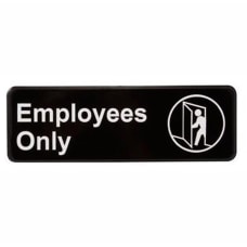 Vollrath Employees Only Sign 3 x
