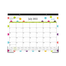 Blue Sky Monthly Academic Desk Calendar