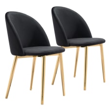 Zuo Modern Cozy Dining Chairs BlackGold