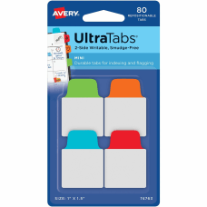 Avery UltraTabs Repositionable Mini Tabs Write