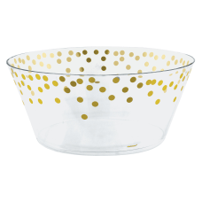 Amscan Metallic Dots Plastic Serving Bowls