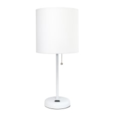 LimeLights White Stick Lamp with Charging