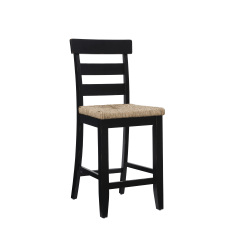 Linon Clemens Counter Stool With Rush