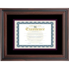 Advantus Double Matted Certificate Picture Frame