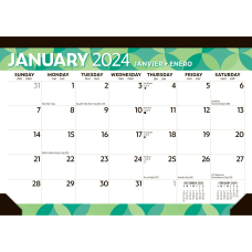 2024 BrownTrout Monthly Desk Pad Calendar