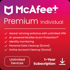 McAfee Premium Individual Antivirus And Internet