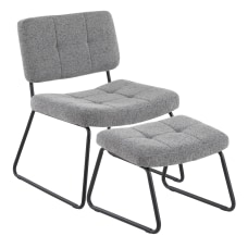 LumiSource Stout Lounge Chair With Ottoman