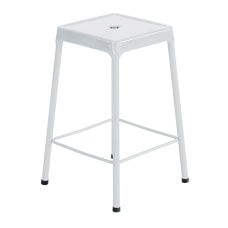 Safco Steel Counter Stool White