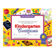 Hayes Publishing Certificates Kindergarten 8 12