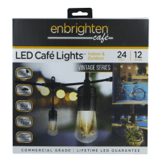 Enbrighten Vintage LED Caf Lights 24