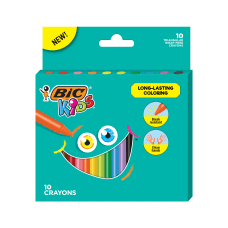 BIC Kids Coloring Crayons Triangle Assorted